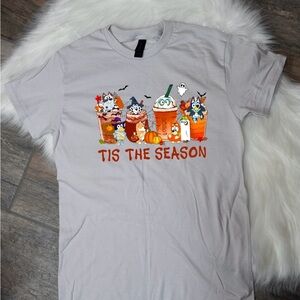 Halloween tee, October tshirt, holiday tee, Tis the season, graphic design